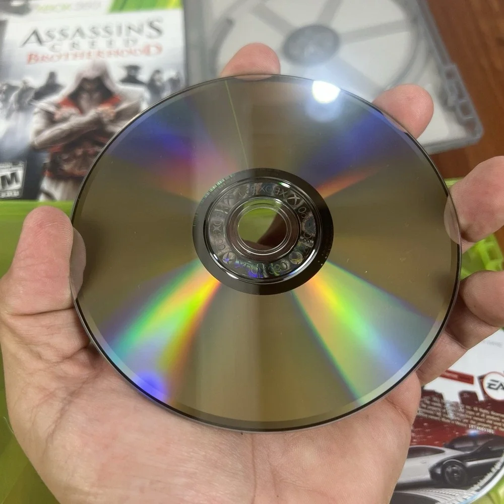 Xbox 360 2 Game Lot Assassin's Creed Brotherhood Need For Speed Most Wanted